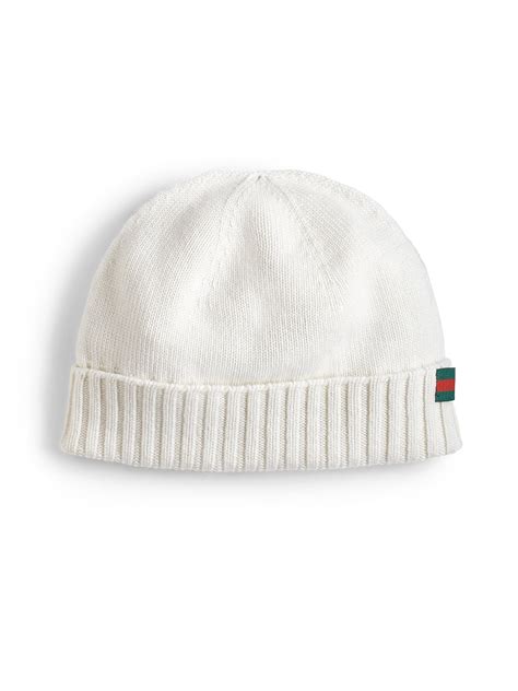 gucci white beanie hat|Gucci beanie hat and scarf.